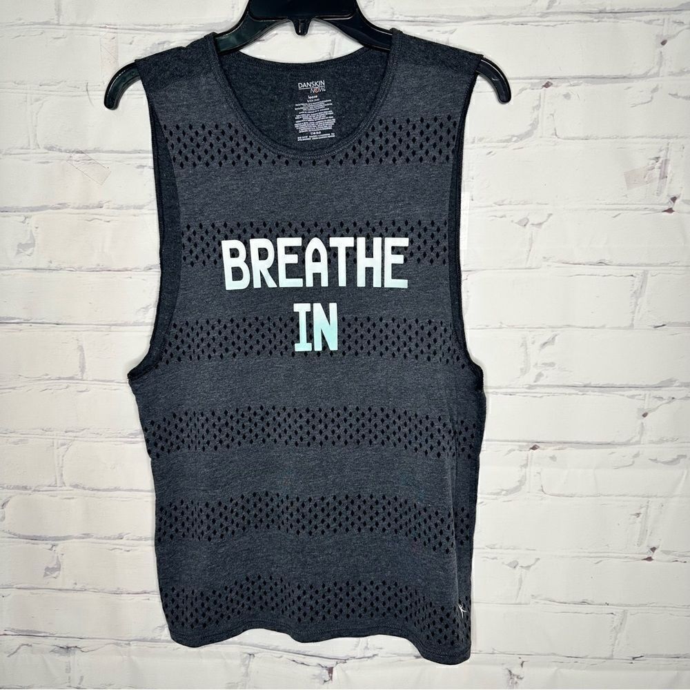 Danskin‎ small Breathe In black & gray tank